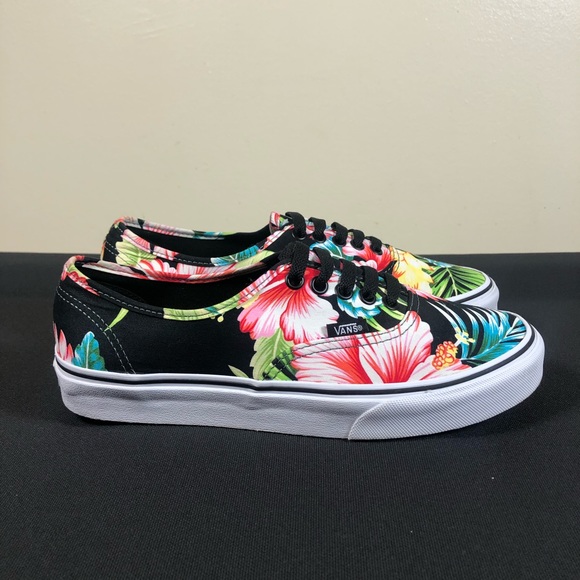 vans floral sneakers